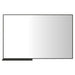 48x30 Inch Modern Bathroom Mirror with Storage Rack, Rectangular Black Wall Mirror for Hanging In Bathroom or Living Room - Gear Elevation
