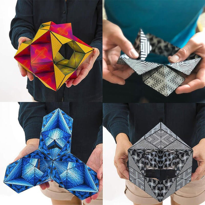 Magic Cube 3D Magnetic Puzzle Cube - Stress Relieving Fidget Toy - Gear Elevation